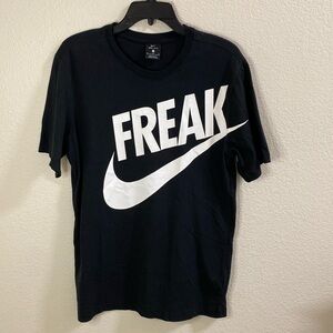 Nike‎ Dry-Fit Freak Swoosh Logo T Shirt Black